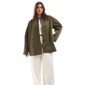 New ASOS Curve green car coat